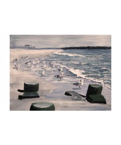 Donna Sinisgalli, BEACH VISITORS II