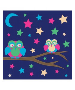 Lauren Gibbons, OWLS OF COLOR WITH STARS II