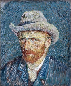 Vincent van Gogh, Selbstbildnis mit grauem Filzhut. 1887-88
