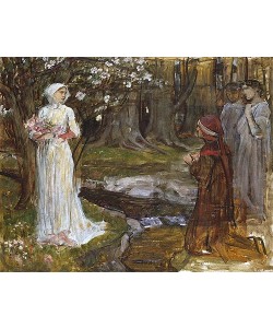 John William Waterhouse, Dante und Beatrice. 1915