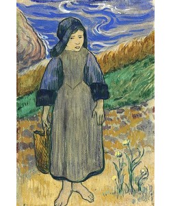 Paul Gauguin, Junge Bretonin am Meer. 1889