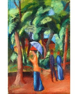 August Macke, Spaziergang im Park. 1914