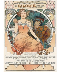 Alfons Maria Mucha, Plakat für die Weltausstellung in St. Louis. 1903