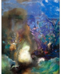 Odilon Redon, Roger und Angelika. Um 1910