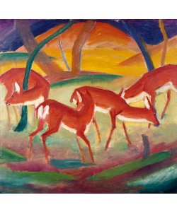 Franz Marc, Rote Rehe I. 1910