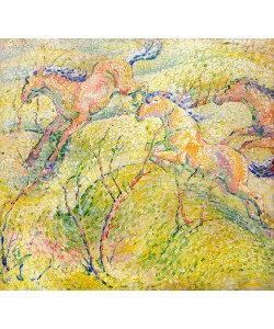 Franz Marc, Springende Pferde. 1910