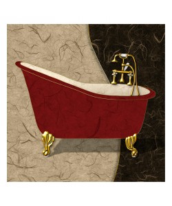 Diane Stimson, BURGUNDY BATH I