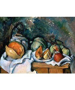 Paul Cézanne, Stillleben mit Früchten und Ingwerkrug. Um 1895