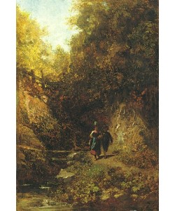 Carl Spitzweg, Zwei Kinder im Wald.