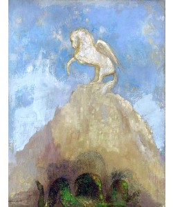 Odilon Redon, Weißer Pegasus.