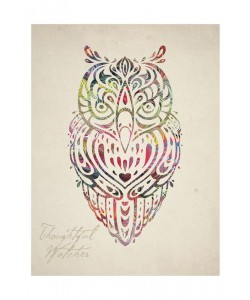 Melody Hogan, COLORFUL OWL I