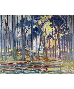 Piet Mondrian, Waldlandschaft bei Oele. 1908