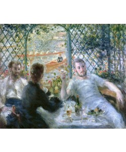 Pierre-Auguste Renoir, Die Mahlzeit im Restaurant Fournaise (Das Mittagessen der Ruderer). 1875