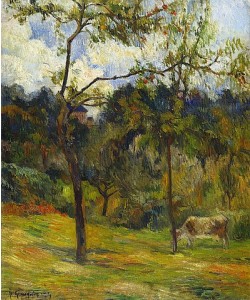 Paul Gauguin, Landschaft in der Normandie. 1884