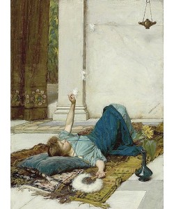 John William Waterhouse, Dolce far niente (Das süße Nichtstun). 1879