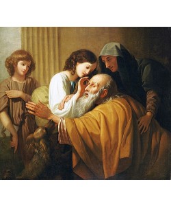 Benjamin West, Tobias heilt seinen blinden Vater. 1772
