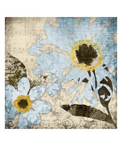 Diane Stimson, FLORA SYMPHONY LIGHT BLUE I