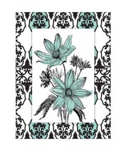 Jace Grey, SIMPLE FLORAL TEAL I