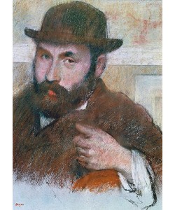 Edgar Degas, Selbstbildnis.