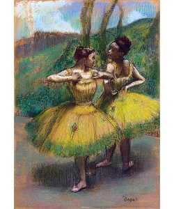 Edgar Degas, Zwei Tänzerinnen in gelb. 1896