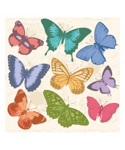 Jace Grey, COLORFUL BUTTERFLIES I