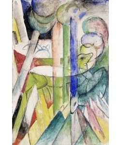 Franz Marc, Bergziegen. 1914 (siehe auch Bildnummer 4583)