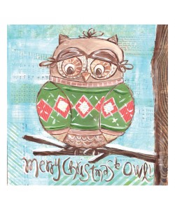 Erin Butson, MERRY CHRISTMAS OWL I