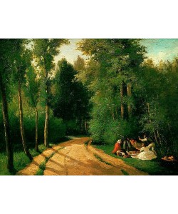 Camille Pissarro, Picknick in Montmorency. 1857