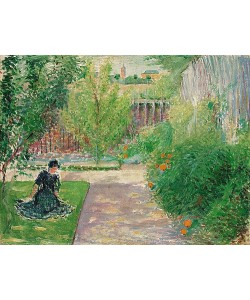 August Macke, Sonniger Garten. 1908