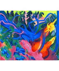 Ernst Ludwig Kirchner, Entwurzelter Baum. Um 1923