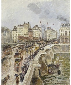 Camille Pissarro, Die Pont Neuf an einem verregneten Nachmittag. 1901