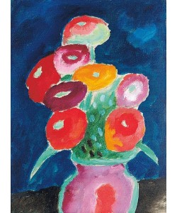 Alexej von Jawlensky, Blumen in einer Vase. 1918