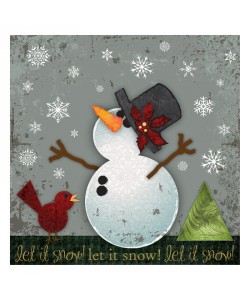 Melody Hogan, SNOWMAN WITH BIRD I