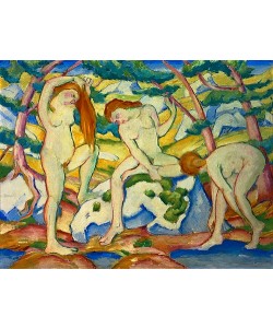 Franz Marc, Badende Mädchen. 1910