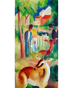 August Macke, Großer Zoologischer Garten. 1913 (rechte Tafel des Triptychons)