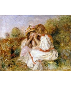 Pierre-Auguste Renoir, Zwei kleine Mädchen (Deux Fillettes). Um 1890