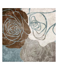 Kristin Emery, BEIGE ROSE WITH BLUE I