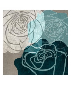 Kristin Emery, BEIGE ROSE WITH BLUE IV