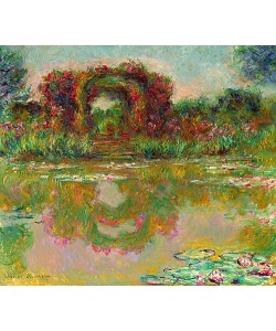 Claude Monet, Der Rosenbogen in Giverny (Les arceaux de roses). 1913