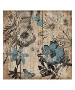 Jace Grey, WOOD FLORAL I