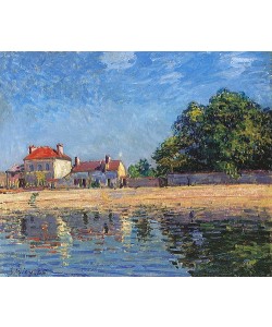 Alfred Sisley, Am Ufer des Loing, Saint-Mammes. 1885