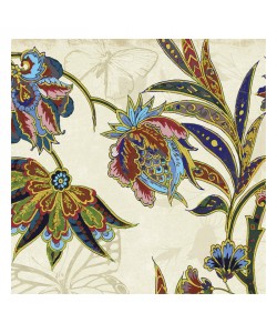 Jace Grey, FLORAL PATTERN BEIGE II