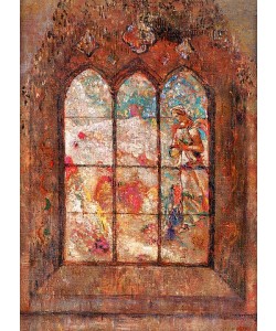 Odilon Redon, Fenster mit farbigem Glas.