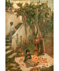 John William Waterhouse, Die Orangenpflücker.