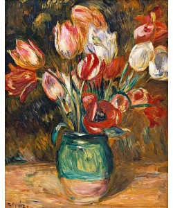 Pierre-Auguste Renoir, Vase mit Tulpen. 1888-89