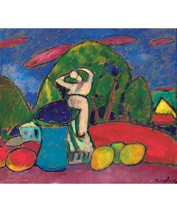 Alexej von Jawlensky, Stillleben mit Figur. 1909-10