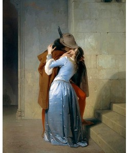 Francesco Hayez, Der Kuss. 1859