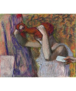 Edgar Degas, Frau beim Frisieren, der Brief. Um 1888-92