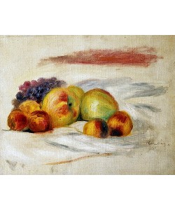 Pierre-Auguste Renoir, Äpfel, Pfirsiche und Weintrauben. Um 1910