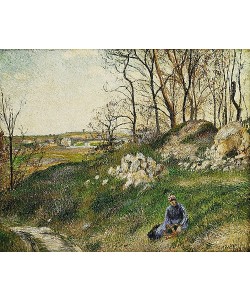 Camille Pissarro, Dei Kräutersammlerin, Pontoise. 1882